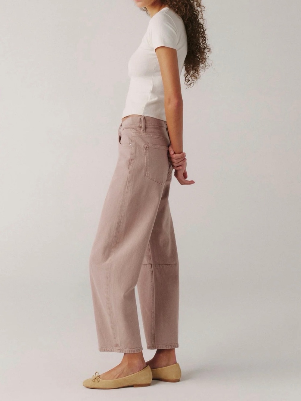 Warp + Weft BNA Soft Curve Barrel Jeans Rosewood Size 24